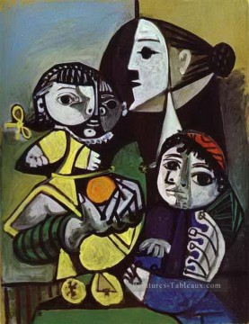  claude - Françoise Claude et Paloma 1951 cubisme Pablo Picasso
